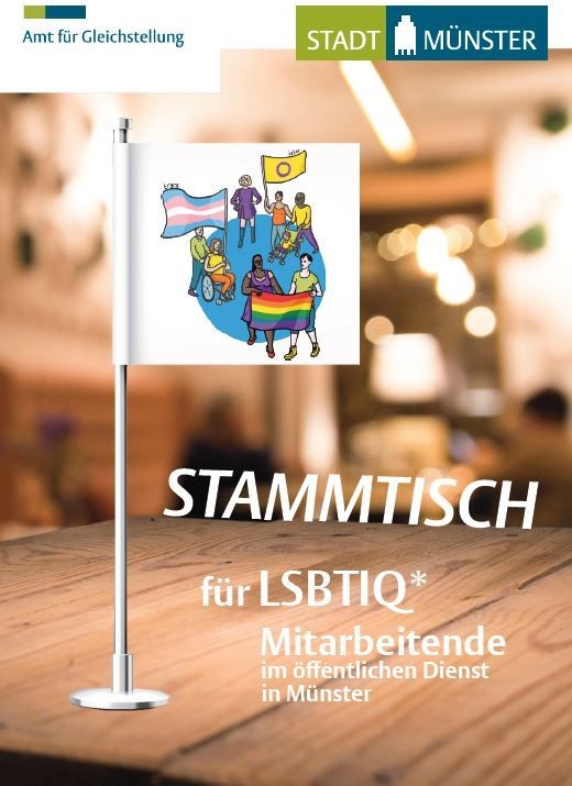 Postkarte LSBTIQ+ Stammtisch Stadt Münster